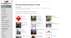 Desktop Screenshot of diesicherheitspartner.de